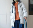 艾萊依羽絨服女時(shí)尚連帽可脫卸U型枕通勤保暖外套 松霧灰S 曬單實(shí)拍圖