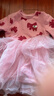 迪士尼（DISNEY）童裝兒童女童毛織紅色連衣裙子抗靜電新年衣服24冬DB441RE11粉130 曬單實(shí)拍圖