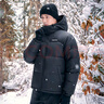 拓路者（Pioneer Camp）羽絨服冬季新款90絨700蓬連帽防風保暖羽絨外套男加厚面包服男士 黑色-男 L 曬單實拍圖