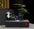 新中式流水?dāng)[件循環(huán)水風(fēng)水輪辦公室桌面擺件開(kāi)業(yè)喬遷禮品高檔次新 長(zhǎng)方形景觀流水?dāng)[件一鹿發(fā)財(cái)_霧 曬單實(shí)拍圖