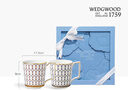 WEDGWOOD金粉年華兩人食4盤(pán)4碗餐具套裝骨瓷碗碟套裝家用餐碗 金粉年華藍(lán)配紅兩人食4盤(pán)4碗 8頭 曬單實(shí)拍圖