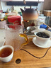 康韻 日式玻璃公道杯加厚耐熱錘紋玻璃茶海公杯家用功夫茶具配件 方底錘紋公杯-黃把 曬單實(shí)拍圖