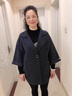 恰凡（QIAFAN）50歲媽媽裝外套洋氣2025春秋新款中老年女裝秋冬季風衣中長款毛呢 A200yyy80 灰色（外套） L  （推薦115斤以下） 曬單實拍圖