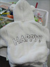 G.DUCKKIDS小黃鴨兒童外套秋冬防寒保暖棉服加厚寶寶連帽棉襖 白色 73CM 曬單實(shí)拍圖