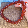 石玥珠寶精品8mm紅瑪瑙手串本命年蛇年轉(zhuǎn)運(yùn)珠手鏈男女士款 水晶瑪瑙 8mm紅瑪瑙手串 曬單實(shí)拍圖