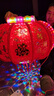 2025新款旋轉(zhuǎn)燈籠led走馬燈七彩陽臺吊燈大門口新年春節(jié)喬遷一對 【新款】【高亮流水款】 100#直徑70cm【2個】 曬單實拍圖