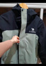 駱駝（CAMEL）[北風]三合一沖鋒衣戶外登山服防風防雨防污抓絨羽絨內(nèi)膽運動外套 [羽絨]幻影黑冰晶灰,男 A13CAXX085Y L 曬單實拍圖
