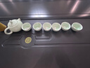 森雅奢實(shí)木茶桌椅組合一桌五椅新中式功夫茶幾家用黑檀辦公室禪意泡茶臺 1.6厚德+梳子椅+4圍椅【大石盤(pán)】 曬單實(shí)拍圖