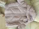 玖姿·安娜蔻【輕氧系列】白鴨絨連帽短款羽絨服女裝冬款 淺紫 M 曬單實拍圖