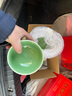 涵青堂 青瓷牡丹花紋餐具套裝碗盤酒店家用中式龍泉陶瓷餐具喬遷禮品 牡丹碗 1件 曬單實(shí)拍圖