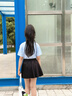 愛邁尼 AMENCL女童百褶裙夏季冰絲裙子兒童半身裙運動速干網(wǎng)球裙夏天短裙中大童 4452黑色 140 cm 曬單實拍圖