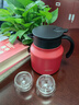 JRINKTEEA高檔316不銹鋼迷你泡茶保溫壺茶水分離燜茶壺悶泡壺小容量咖啡壺 中式紅 800ml 曬單實(shí)拍圖