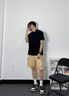 杜小閑美式復(fù)古POLO衫男夏季2024新款短袖潮流翻領(lǐng)半袖休閑上衣寬松體恤 黑色 XL [建議125-145斤] 曬單實拍圖