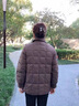 啄木鳥(niǎo)（TUCANO）媽媽冬裝大碼短款絨羽絨棉服外套中年冬季加厚棉襖中老年女裝上衣 淺咖色 2XL (推薦105-120斤) 曬單實(shí)拍圖