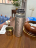 靈稱(chēng)LNCHNG純鈦保溫杯鈦水杯車(chē)載男士燜泡茶杯茶水分離杯戶(hù)外喝茶杯子 鈦花銀 500ml ＋杯套【禮盒包裝】 曬單實(shí)拍圖