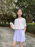 NICKYBABY女童速干衣兒童夏季套裝冰絲短袖T恤中大童運動上衣t女孩涼感夏天 18828粉色短袖 160 cm 曬單實拍圖