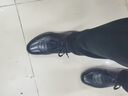 希慕馳（XIMUCHI）品牌 商務(wù)休閑皮鞋男鞋 舒適軟底運(yùn)動鞋男 百搭內(nèi)增高大碼鞋子男 黑色 41 標(biāo)準(zhǔn)皮鞋尺碼 曬單實(shí)拍圖