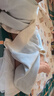 G. DUCKKIDS嬰兒春秋套裝0-1歲男女寶寶雙面絨保暖內衣洋氣兩件套護肚居家服 高腰版青白色 80 適合16-21斤的寶寶 曬單實拍圖