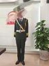 國旗班儀仗隊服裝高中學(xué)生升旗手服飾學(xué)校國旗護衛隊演出套裝禮服 (三道杠)綠色套餐三 男175 曬單實(shí)拍圖