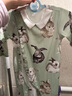 OAK FAMILY新生嬰兒連體衣早秋純棉百天寶寶衣服和尚服長袖滿月連身爬服 [春款]斜襟|絨球兔 90cm （推薦1~2歲） 曬單實拍圖