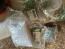 京霽仿玉竹節(jié)琉璃散珠玻璃串珠水墨暈染散珠diy手工飾品材料項(xiàng)鏈配件 竹節(jié)水墨【青袂約100顆】+彈力線 曬單實(shí)拍圖
