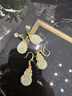 森寶萊和田玉耳環(huán)女 羊脂白玉水滴耳墜 媽媽款玉石耳飾 送人禮物 和田白玉耳墜 曬單實(shí)拍圖