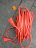 諾娜插座電動(dòng)車(chē)充電延長(cháng)線(xiàn)兩插頭防水插座電源電瓶車(chē)接線(xiàn)板插排拖線(xiàn)板10 20米空調電腦監控電視機加長(cháng) 橙色（防雨設計） 10m 曬單實(shí)拍圖