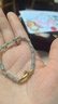 中國黃金（CHINA GOLD）黃金手鏈女足金竹節手鏈和田玉手串生日七夕情人節禮物送女友老婆 竹節手鏈 約1.3g【心動(dòng)摯愛(ài)禮盒】 曬單實(shí)拍圖