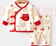 迪士尼（Disney）新生嬰兒兒衣服春秋純棉套裝0一3月龍寶寶分體滿月服a類新年服冬6 【四季款】龍重登場紅色 52cm 66 曬單實(shí)拍圖