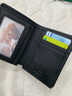 袋鼠男士短款錢(qián)包加厚大容量豎款真皮頭層牛皮2025新款加圍皮夾錢(qián)夾潮 加厚加大容量款-黑色(帶拉鏈) 曬單實(shí)拍圖
