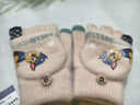 汪汪隊立大功兒童手套男童半指手套翻蓋手套可寫(xiě)字保暖手套 米白 13×7cm  曬單實(shí)拍圖