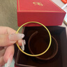 周大生黃金手鐲足金古法手鐲實(shí)心素圈婚嫁女款送女友老婆情人節(jié)禮物 約17.1g（58圈口）實(shí)心 曬單實(shí)拍圖