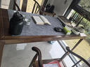 歐佳豪烏金木茶桌椅組合陽臺小戶型新中式家用泡茶幾套裝一體辦公喝茶桌 1.6米素茗+1梳子椅4月牙椅+1邊柜 曬單實拍圖