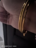 中國黃金（CHINA GOLD）黃金手鐲足金福牌三生三世金手鐲結婚送老婆女友生日禮物58圈號 【約14.7g】 曬單實(shí)拍圖