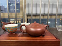 蘇蔻宜興純手工紫砂壺原礦朱泥大紅袍半月壺功夫茶具泡茶壺送禮家居館 大紅袍婉玉 300ml 曬單實拍圖