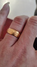 GUIG【精品】金包銀發(fā)財戒指新款24k黃l金男款百?；羁谀薪?99 光面百?；羁诮渲?曬單實(shí)拍圖