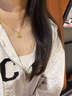中國黃金（CHINA GOLD）黃金項鏈女士足金皇冠吊墜純金生日禮物送女友老婆 足金皇冠吊墜約1.2g*配銀鏈 曬單實(shí)拍圖