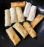 美食錦 吳茂興 三絲春卷 豬肉白菜香菇餡 油炸速凍 10只裝 預(yù)制菜 早餐 三絲春卷360g*5盒（共50只） 曬單實(shí)拍圖