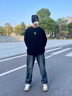 真維斯（JEANSWEST）牛仔褲男士春秋季2025新款寬松闊腿褲夏季潮牌顯高百搭直筒褲子男 復(fù)古藍(lán) 2XL 曬單實拍圖