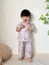 童戀初心嬰兒夏季薄款套裝純棉短袖七分褲男女童寶寶衣服春夏裝兒童家居服 【夏季短袖七分褲】百合花園 90 曬單實(shí)拍圖