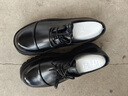 KGV德比鞋男真皮增高黑武士老爹鞋潮休閑學(xué)院風(fēng)松糕厚底英倫大頭皮鞋 黑色 41 皮鞋碼=42運動(dòng)鞋碼 曬單實(shí)拍圖