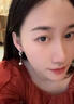 栢啟歆珍珠耳釘 輕奢鑲鉆長(cháng)款流蘇珍珠耳環(huán)女小眾設計感耳飾耳釘 珍珠耳釘【銀色】 曬單實(shí)拍圖