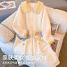 康帕美孕婦待產(chǎn)睡裙秋冬季空氣棉哺乳睡衣產(chǎn)后喂奶純棉月子服產(chǎn)婦進(jìn)產(chǎn)房 Y302-月子裙 XL【建議115-140斤】 曬單實(shí)拍圖