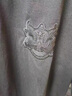 益帛重磅短袖T恤男夏季新款韓版國(guó)潮醒刺繡五分半袖圓領(lǐng)休閑寬松上衣 黑色 XL 【建議120-135斤】 曬單實(shí)拍圖