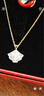 周六福流星扇黃金項(xiàng)鏈女足金吊墜生日禮物計(jì)價(jià)A069667 約3.22g 40+5cm 曬單實(shí)拍圖