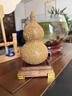 喜?？岛J擺件壽山石中式客廳辦公室玄關(guān)裝飾工藝品開(kāi)業(yè)禮物送喬遷新居 《吉祥福祿》壽山石擺件黑胡桃木 曬單實(shí)拍圖