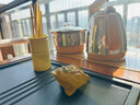 一米色彩陽臺茶桌小茶臺實(shí)木可移動家用新中式辦公泡茶臺燒水壺一體桌茶車 胡桃色旋轉(zhuǎn)單桌+1圍椅+2月牙椅 1.2米茶桌【贈煮茶器套裝】 曬單實(shí)拍圖
