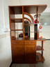 天鳴  實(shí)木酒柜客廳隔斷柜玄關(guān)柜進(jìn)門(mén)屏風(fēng)柜裝飾柜門(mén)廳柜雙面儲物鞋柜 胡桃色(升級款) 120*38*190【包安裝】 曬單實(shí)拍圖