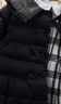 戴維貝拉（DAVE＆BELLA）兒童白鴨絨外套中長款羽絨服女童保暖上衣洋氣女寶寶秋冬幼兒 黑色 110 cm（建議身高100-110cm） 曬單實(shí)拍圖