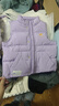 戴維貝拉（DAVE＆BELLA）兒童羽絨背心保暖男童馬甲中大童坎肩洋氣女童羽絨服冬裝新款衣服 淺紫色【現貨】 100 cm（建議身高90-100cm） 曬單實(shí)拍圖